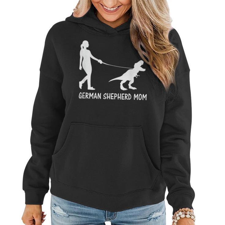 German Shepherd Mom Dinosaur Gsd Owners Trex Mother Women Hoodie