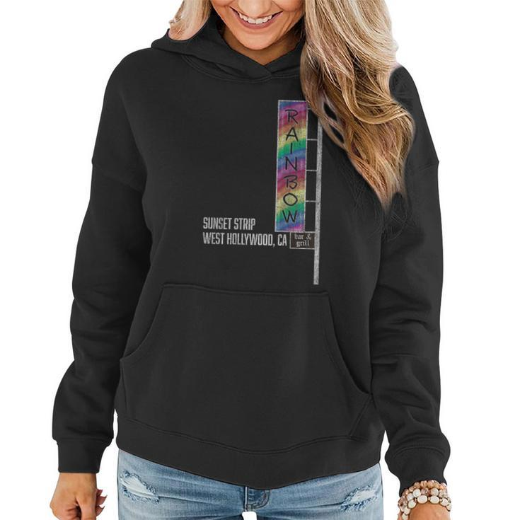 Glam Rock Legends Rainbow Bar And Grill Women Hoodie