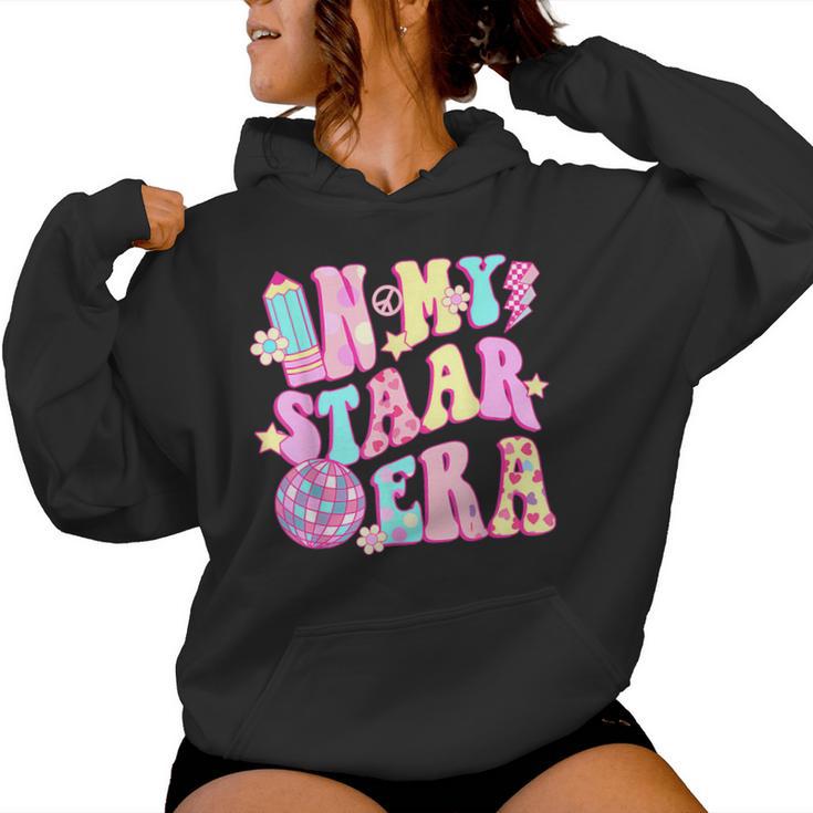 Groovy In My Star Era Pink Teacher Team Teacher Appreciation Women Hoodie