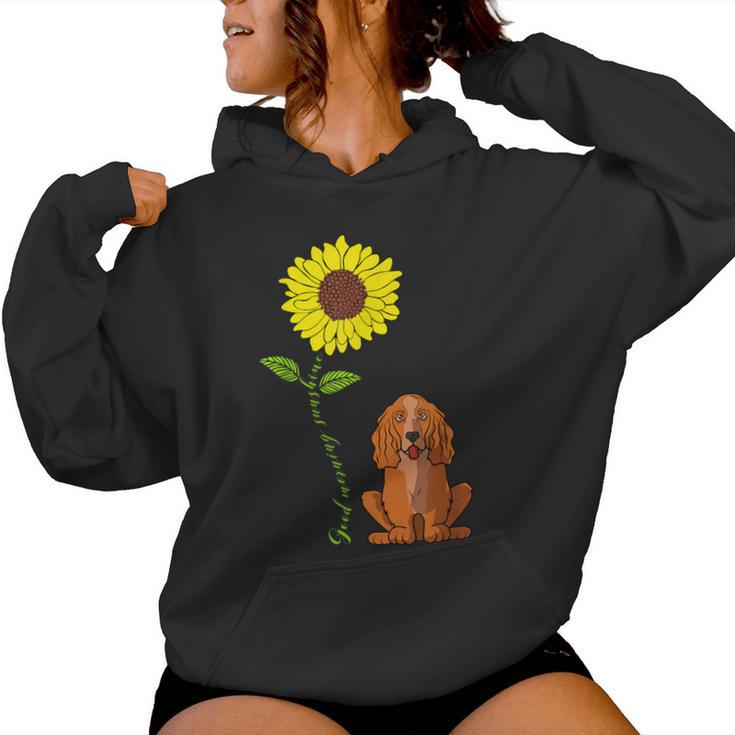 Gute Sonne Sonne Cocker Spaniel Mama Papa Kapuzenpullover für Damen