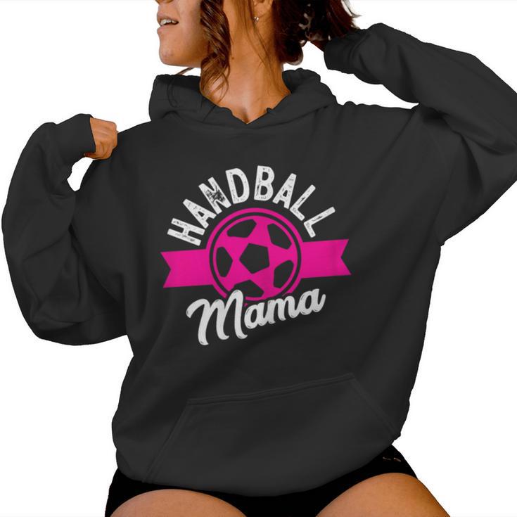 Handball Mama Sports Player Hanballer Woman Women's Kapuzenpullover für Damen