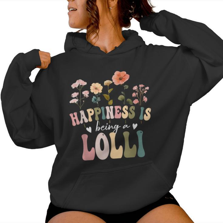 Happiness Is Being A Lolli Floral Lolli Mother's Day Women Hoodie