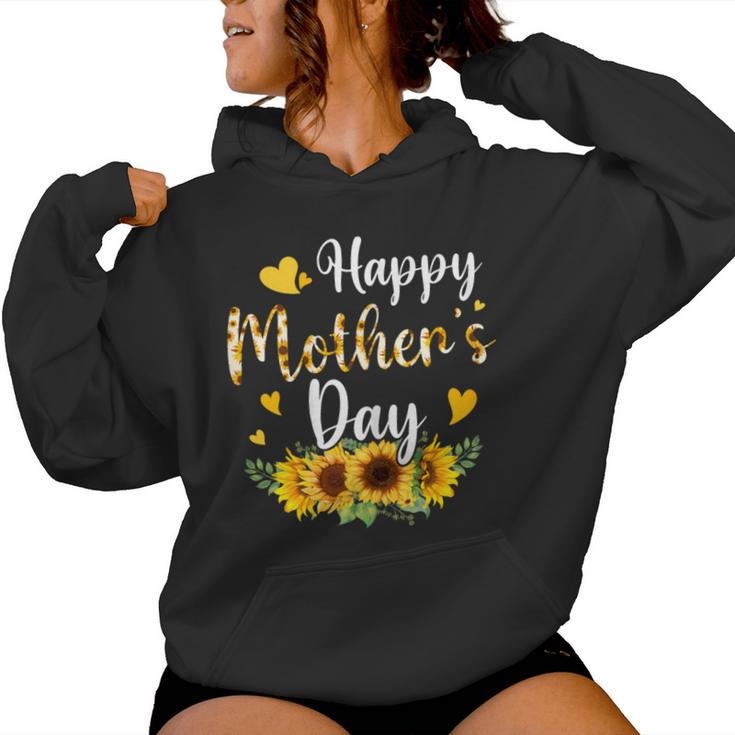 Happy Mother's Day Sunflower Floral Mom Mommy Grandma Womens Women Hoodie