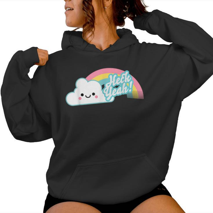 Heck Yeah Cute Kawaii Rainbow Women Hoodie