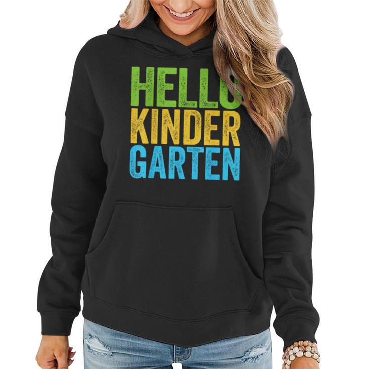 Hello Kindergarten Teacher Back To School Women Hoodie