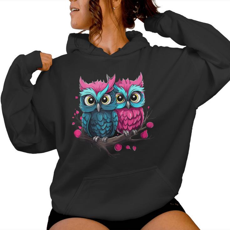 Vecteur De Dessin Animé Mignon Automne Hiboux. | Vecteur Premium