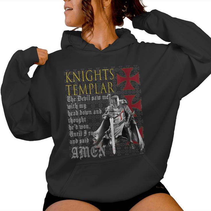 In Hoc Signo Vinces Christian Warrior & Knights Templar Women Hoodie