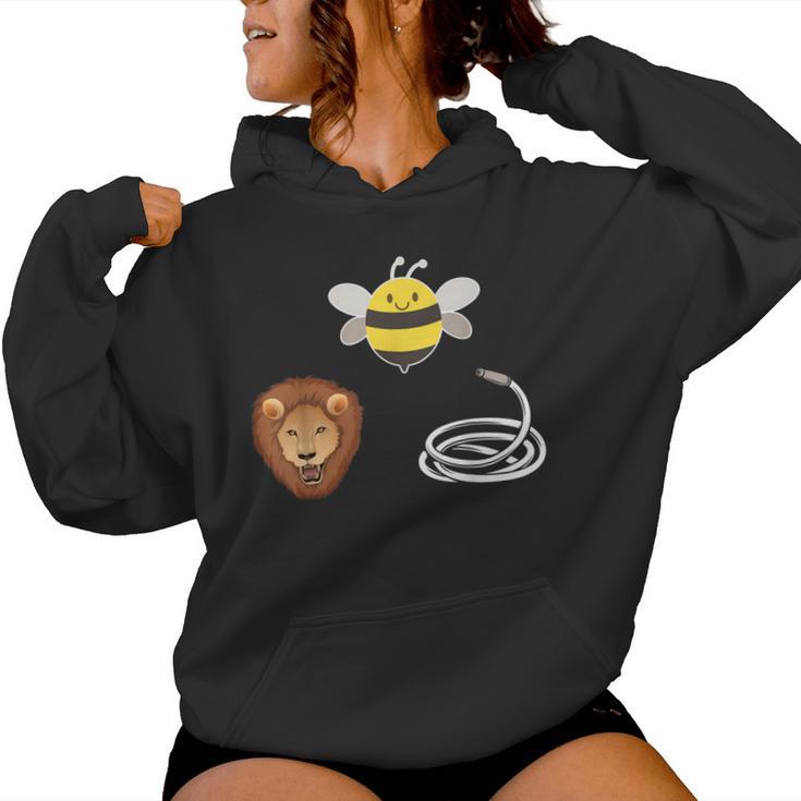 Hose Bee Lion Bee Lover Beekeeper Women Hoodie