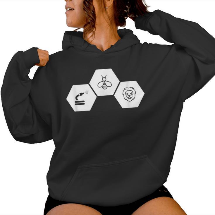 Hose Bee Lion Honeycomb Icon Hoes Be Lying Pun T Women Hoodie