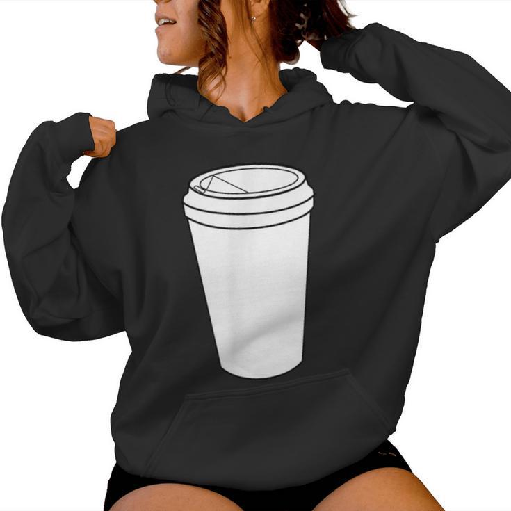 Hot Coffee To Go Paper Cup Women Hoodie