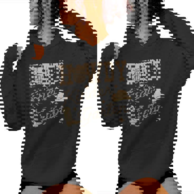 Howdy Kindergarten Teacher Rodeo Country Western Cowgirl Women Hoodie