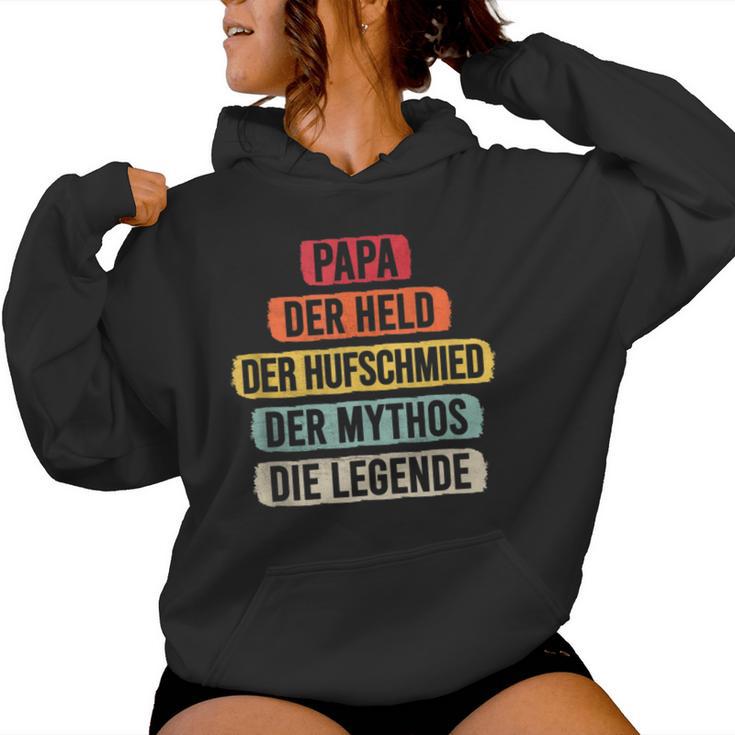 Hufschmied Papa Hoof Fog Smith Legend Horse Smith Kapuzenpullover für Damen