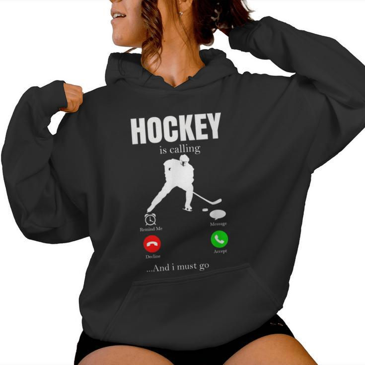 Ice Hockey Youth Puck Hockeyplayer Player Men Women Hoodie