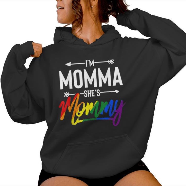 Ich Bin Mama Sie Ist Mami Lgbt Kapuzenpullover für Damen