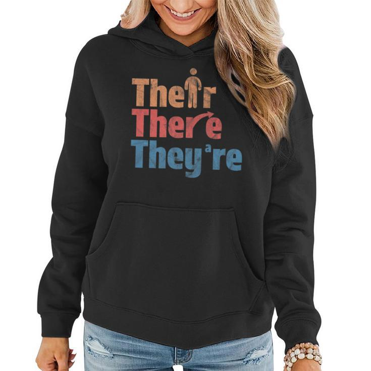 Their There They're English Teacher Gramma Police Women Hoodie