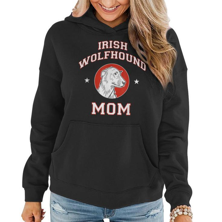 Irish Wolfhound Mom Dog Mother Women Hoodie