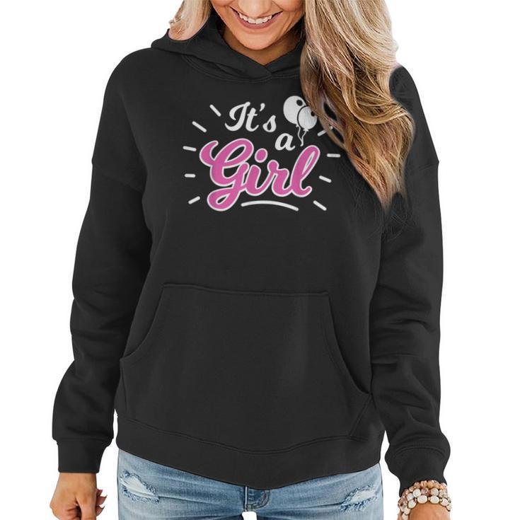 It's A Girl Gender Reveal Party Pink Or Blue Women Hoodie