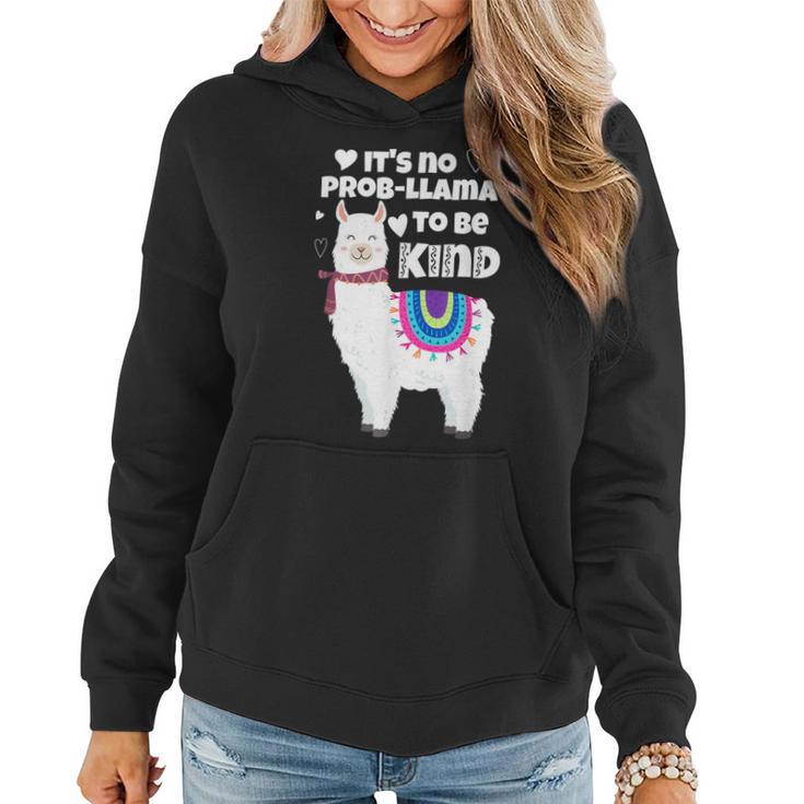 It's No Prob-Llama To Be Kind Unity Orange Day Women Hoodie