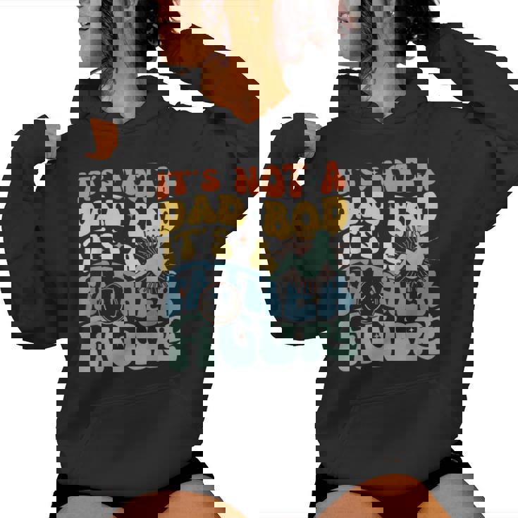 It's Not A Dad Bod It's A Father Figure Groovy Father's Day Women Hoodie