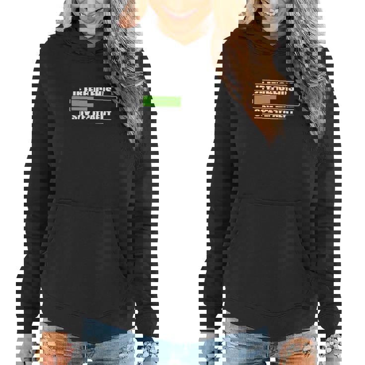 Je Réfléchis Soyez Patient Sweat à capuche femme