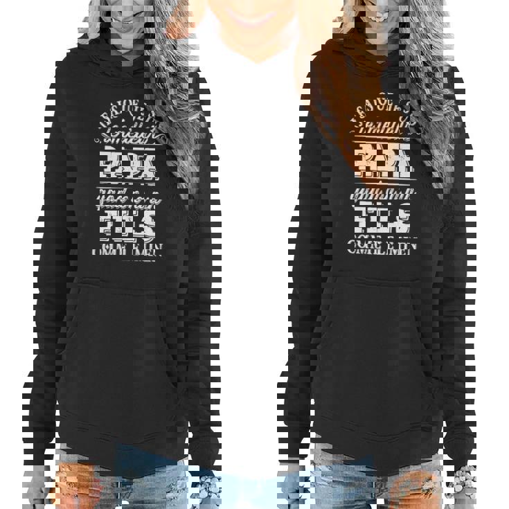 Je Sais Que Suis Le Meilleur Papa Sweat à capuche femme