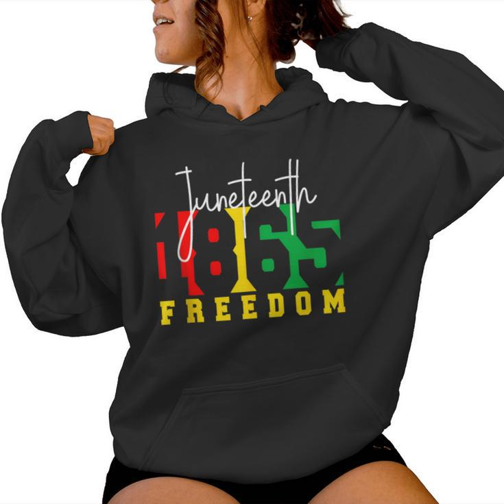 Junenth 1865 Freedom Day Pride Black Usa Afro Women Women Hoodie