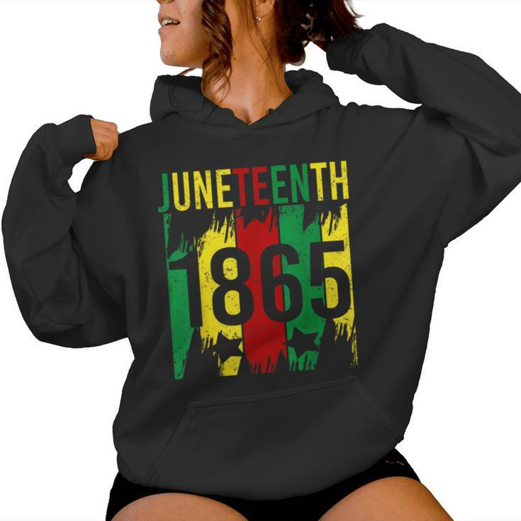 Junenth 2024 Celebrate Black Freedom 1865 Women Women Hoodie