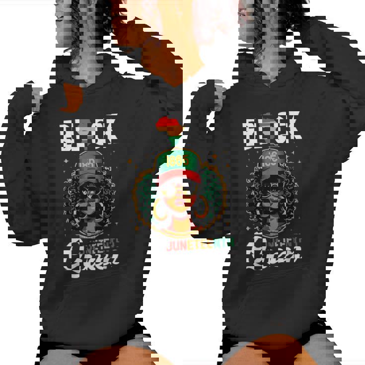 Junenth Black Queen African American Freedom Women Hoodie