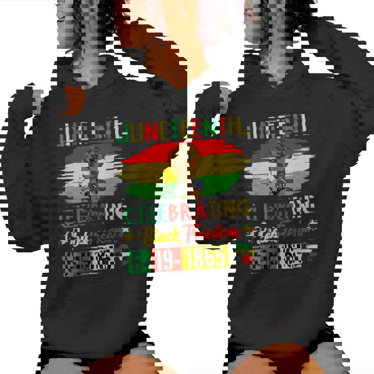 Junenth Celebrating Black Freedom June 19 1865 Women Women Hoodie