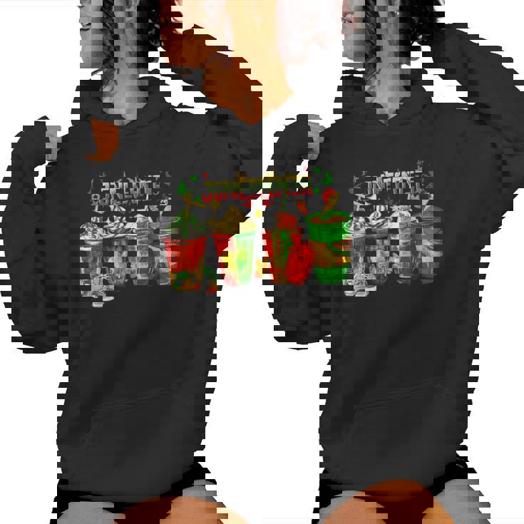 Junenth Coffee Black History Freedom 1865 African America Women Hoodie