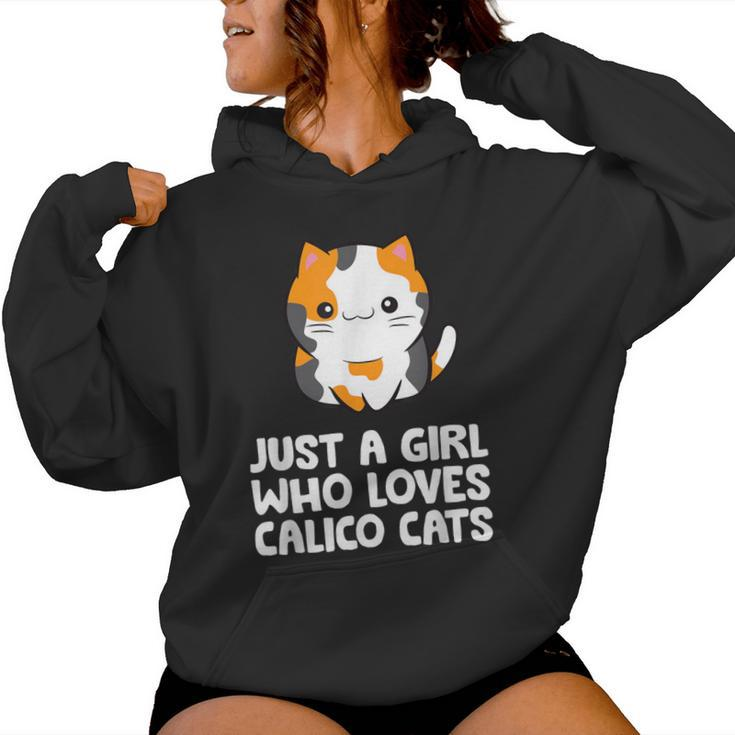 Just A Girl Who Loves Calico Cats Women Hoodie