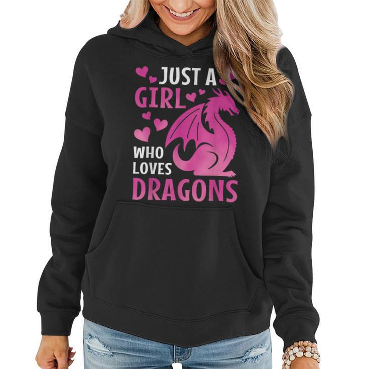 Just A Girl Who Loves Dragons Girls Toddlers Women Hoodie