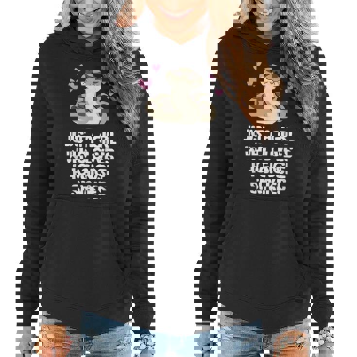 Just A Girl Who Loves Hognose Snakes Women Hoodie