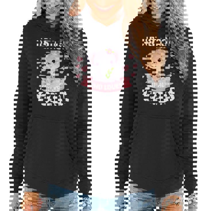 Just A Girl Who Loves Koala Bear Christmas Birthday Women Hoodie