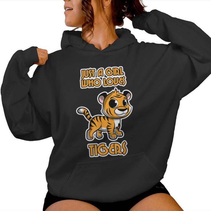 Just A Girl Wo Loves Tigers Tigercat Tiger Women Hoodie