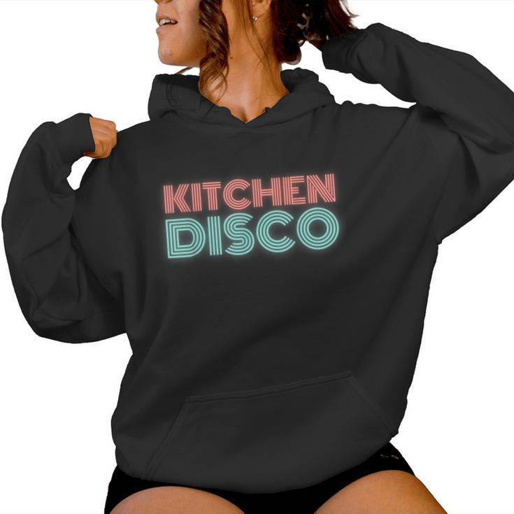 Kitchen Disco 70'S Disco Themed Vintage Retro Seventies Women Hoodie