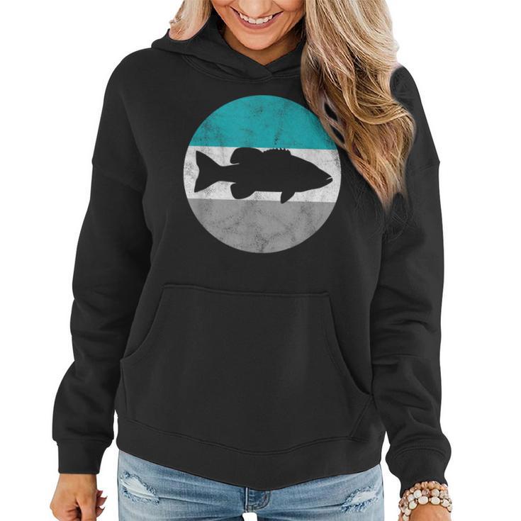 Largemouth Bass Retro Fish For Boys & Girls Women Hoodie