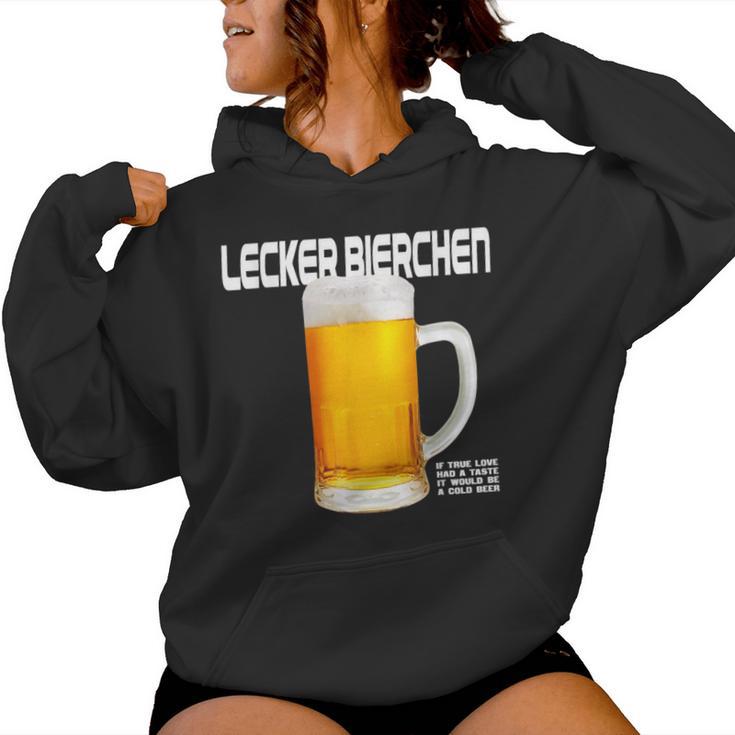 Lecker Bierchen X If True Love Had A Taste Beer Beer Fun Kapuzenpullover für Damen