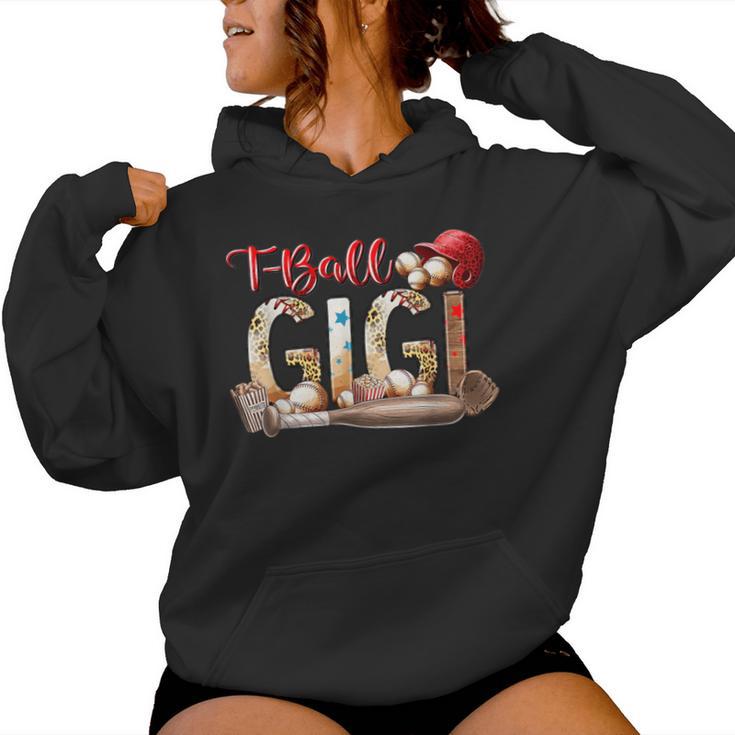 Leopard T-Ball Gigi For Baseball Lover Women Hoodie