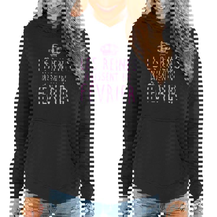Les Legendes Sont Nees En Fevrier Tshirt Sweat à capuche femme