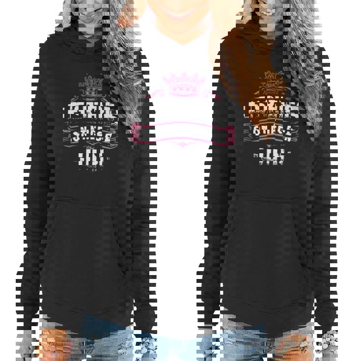 Les Reines Sont Nees En Juin Sweat à capuche femme