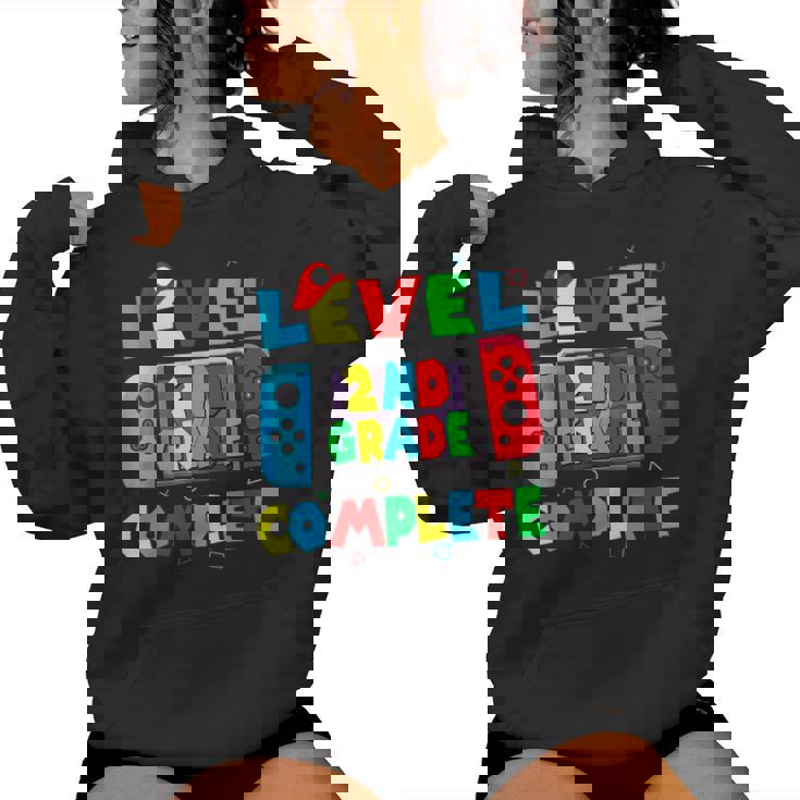 Level 2Nd Grade Complete Last Day Of School Video Game Women Hoodie