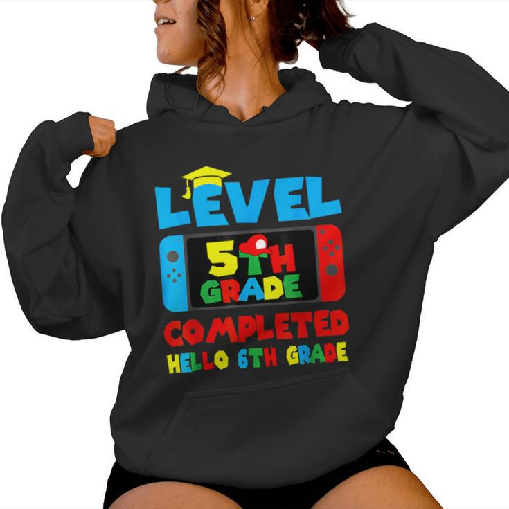 Level 5Th Grade Completed Hello 6Th Grade Last Day Of School Women Hoodie