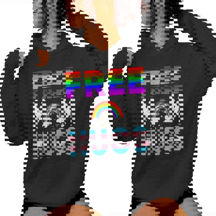 Lgbtq Free Mom Hugs Gay Pride Lgbt Rainbow Women Women Hoodie