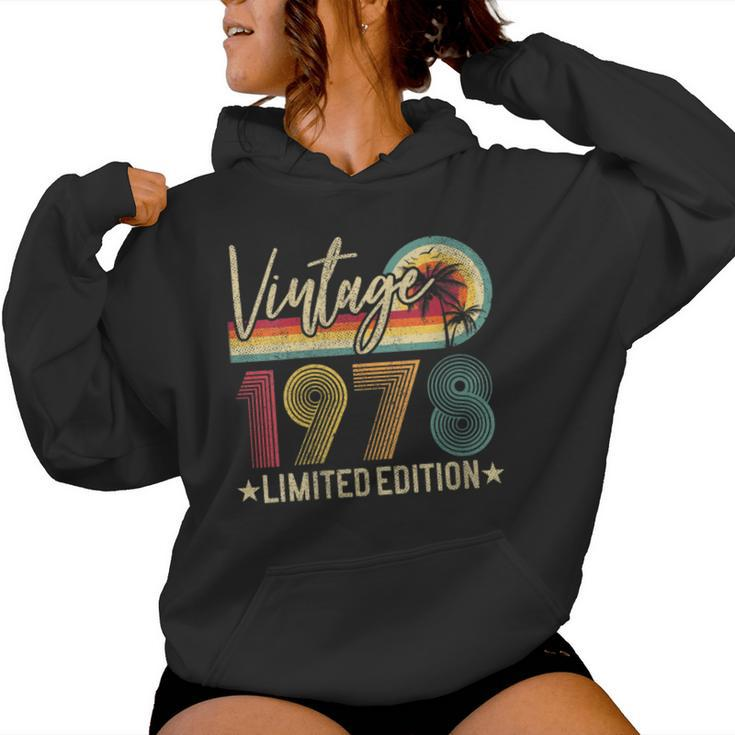 Limited Edition Vintage 1978 44Th Birthday 44 Years Old Women Hoodie