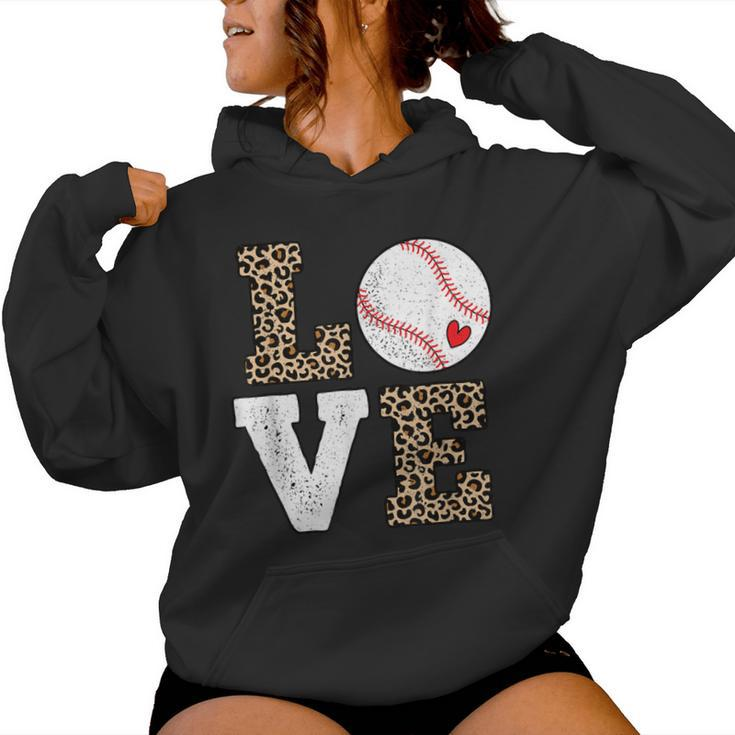 Love Baseball Girls Baseball Lover Women Hoodie