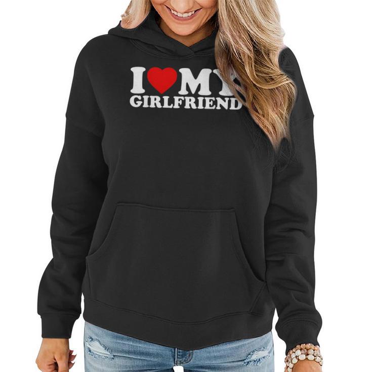 I Love My Girlfriend Red Heart I Heart My Girlfriend Women Hoodie