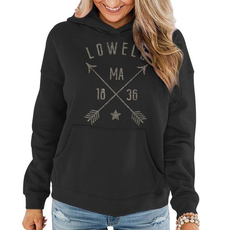 Lowell Ma T Distressed Boho Style Home City Women Hoodie