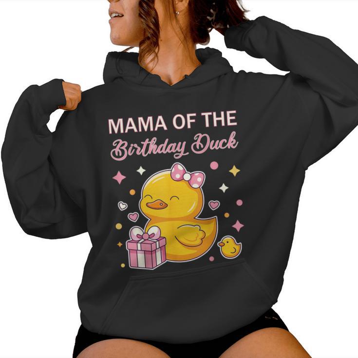 Mama Of The Birthday Duck Christmas Anime Party Outfit Women Hoodie