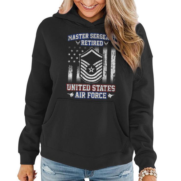 Master Sergeant Retired Air Force Military Retirement Women Hoodie